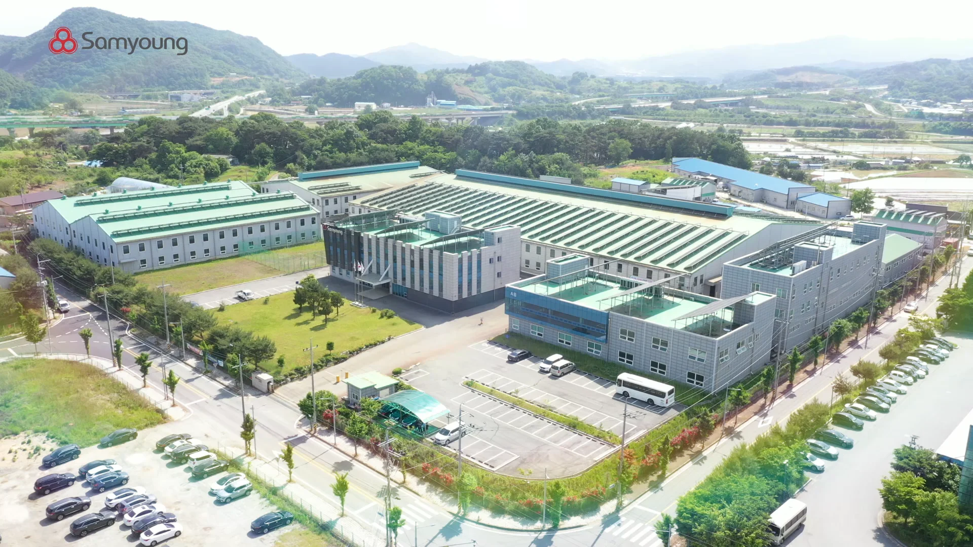 충남 공주 월미1스마트산업단지에 자리한 삼영기계(주) 본사 전경